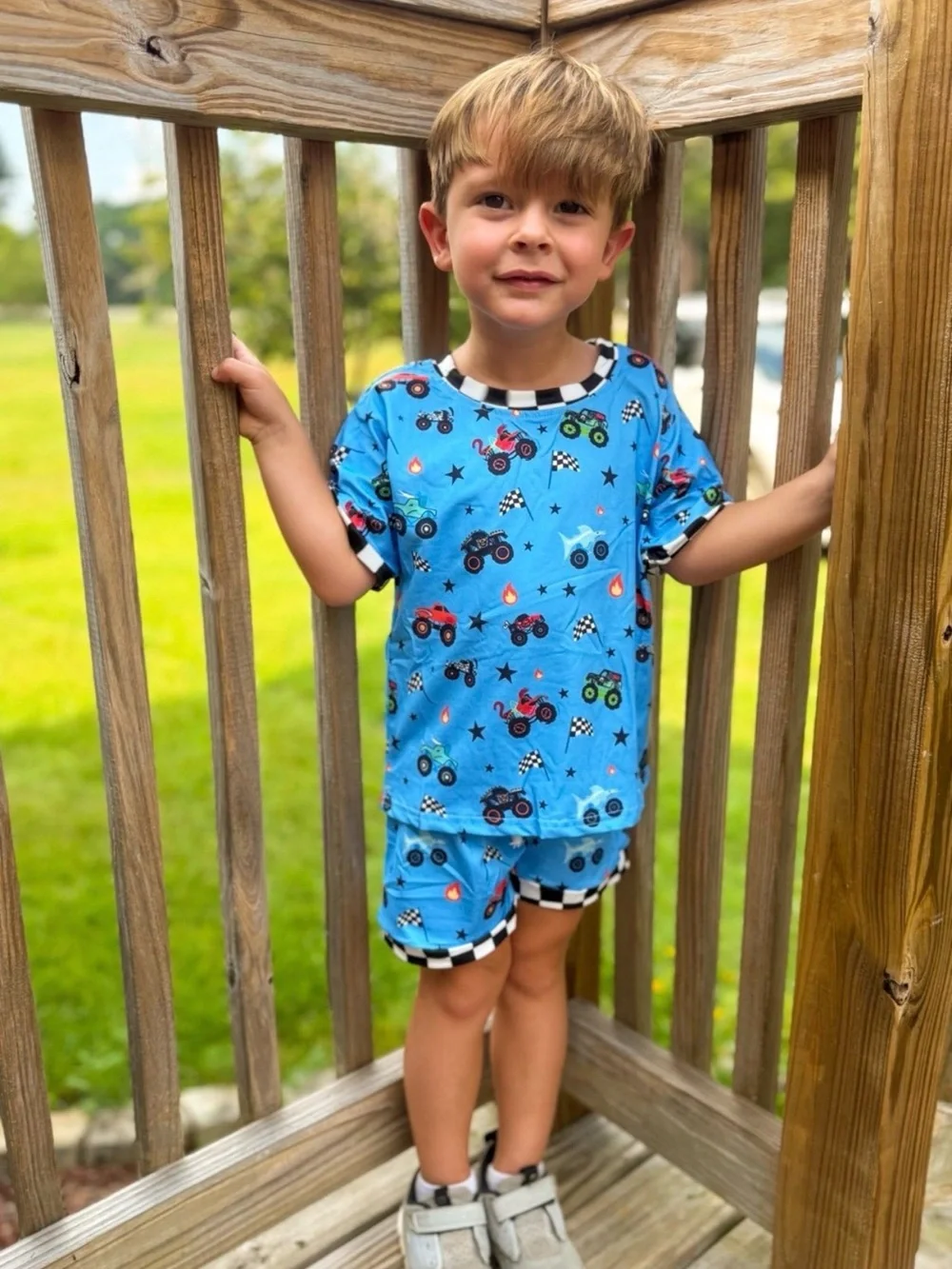 NIB Boys Monster Truck Shorts Set – Size 6/7